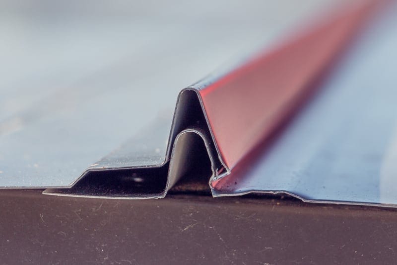 a silver metal sheet for a roof
